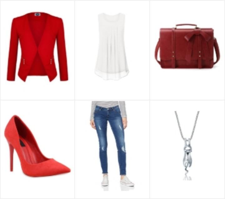 business outfit red17