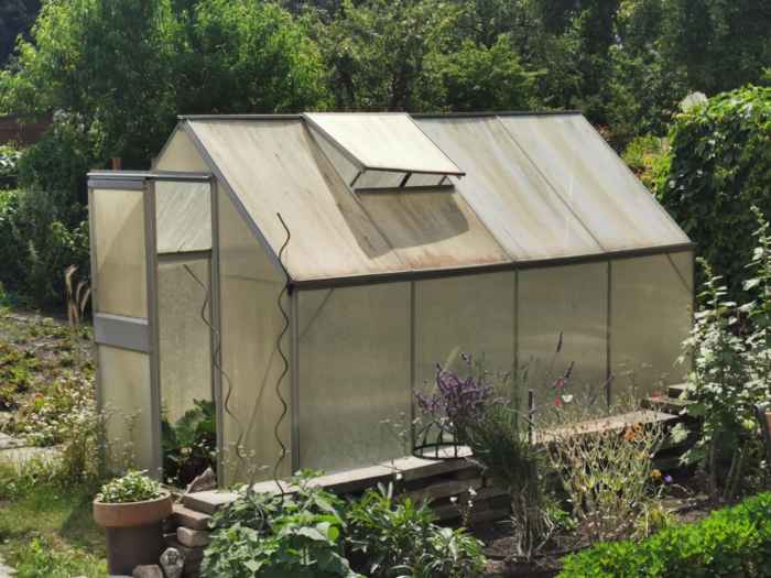 Greenhouse made of aluminum