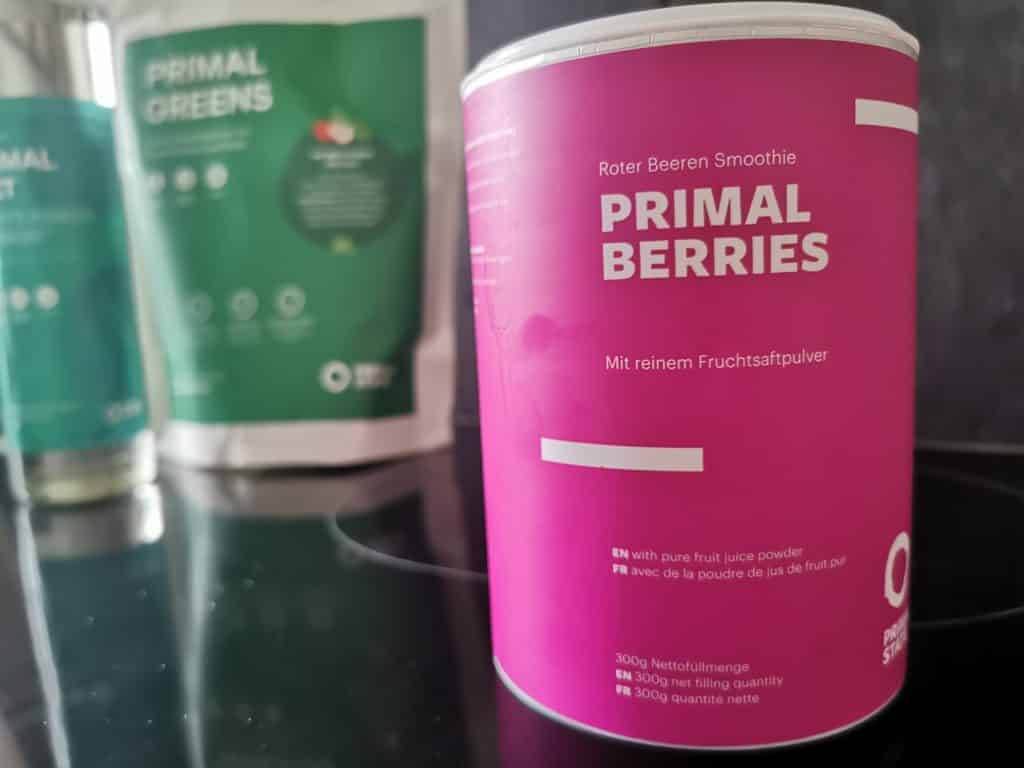 Primal Berries Smoothie -hedelmämehujauhe